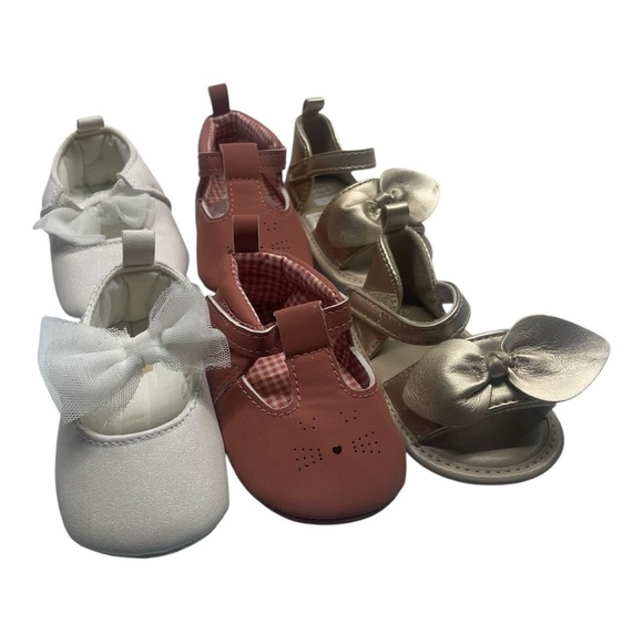 Carter's Baby Shoes Set - Pink, Gold, and White - Picture 4 of 7